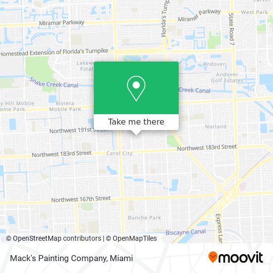 Mack's Painting Company map