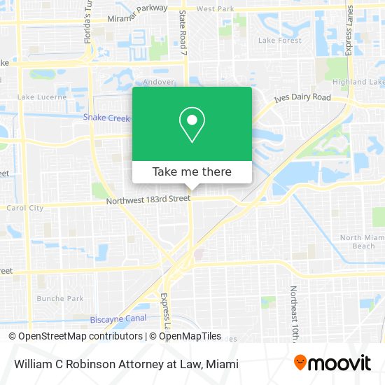 Mapa de William C Robinson Attorney at Law