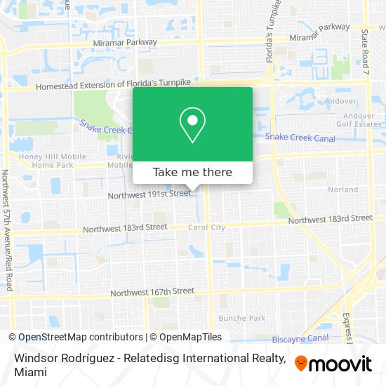 Windsor Rodríguez - Relatedisg International Realty map