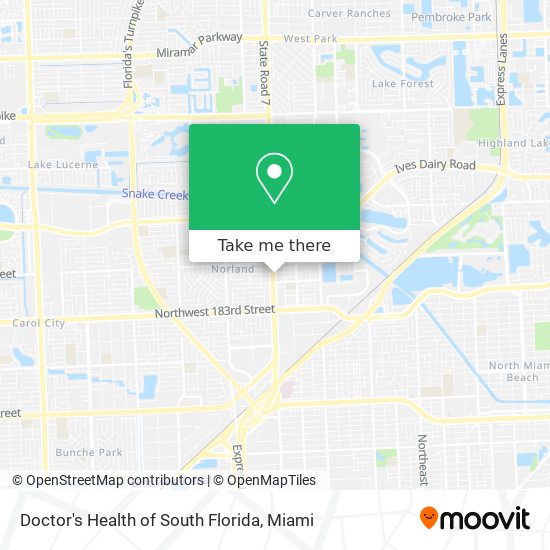 Doctor's Health of South Florida map