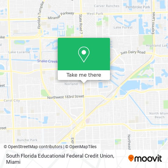 Mapa de South Florida Educational Federal Credit Union