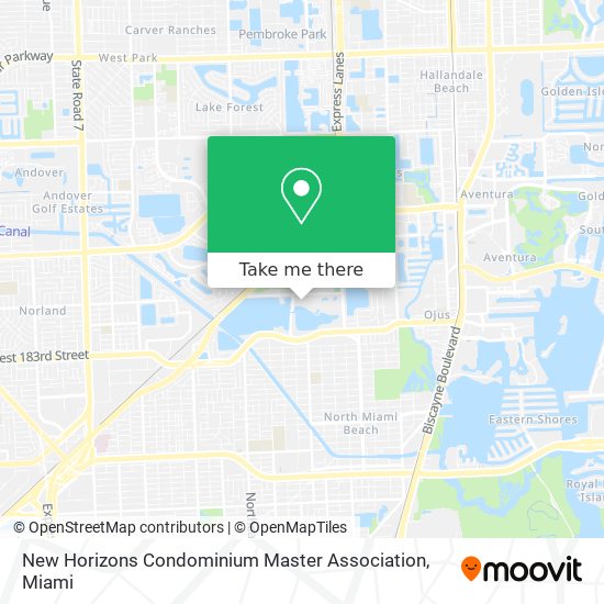 New Horizons Condominium Master Association map