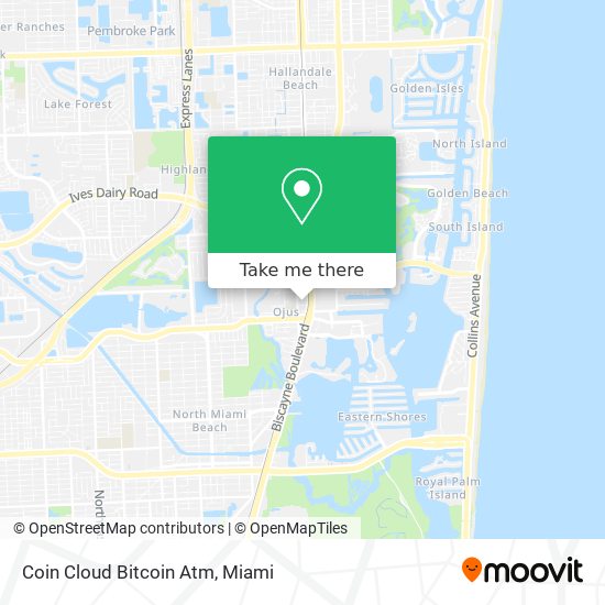 Mapa de Coin Cloud Bitcoin Atm