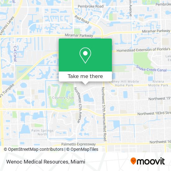 Mapa de Wenoc Medical Resources