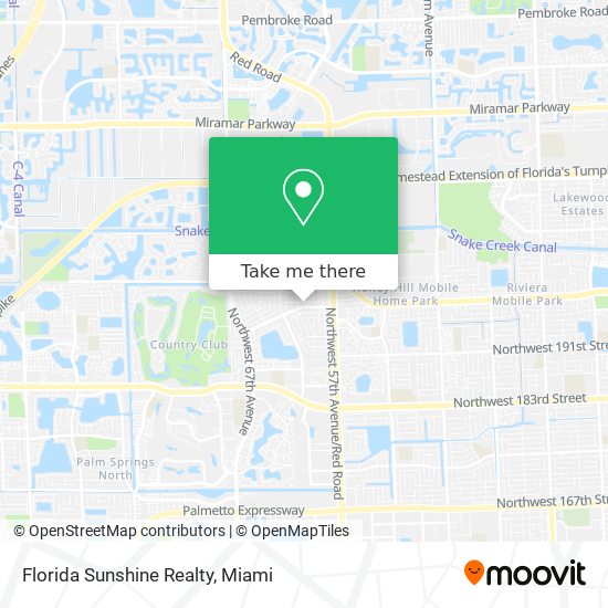 Mapa de Florida Sunshine Realty