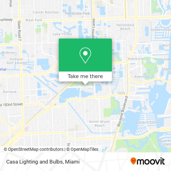 Casa Lighting and Bulbs map