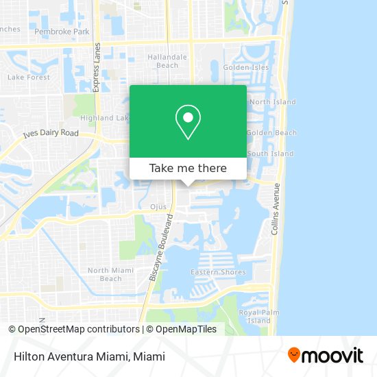 Hilton Aventura Miami map