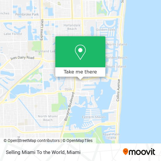 Selling Miami To the World map