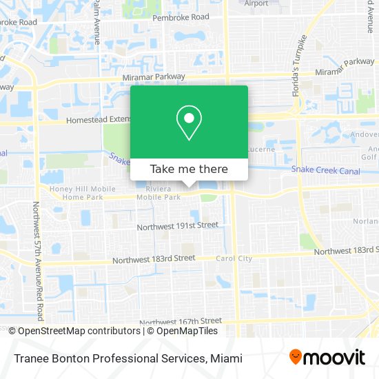 Tranee Bonton Professional Services map