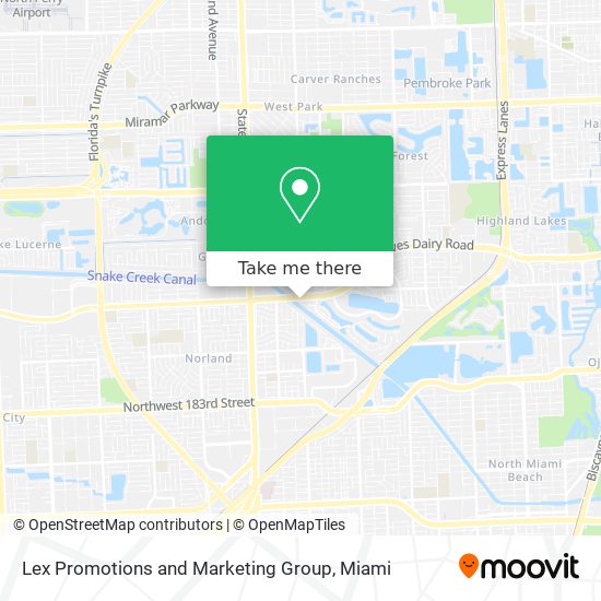 Lex Promotions and Marketing Group map