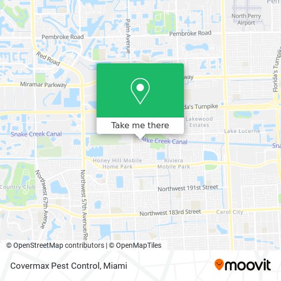 Covermax Pest Control map