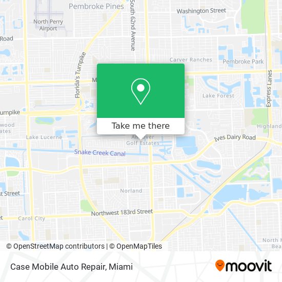 Mapa de Case Mobile Auto Repair