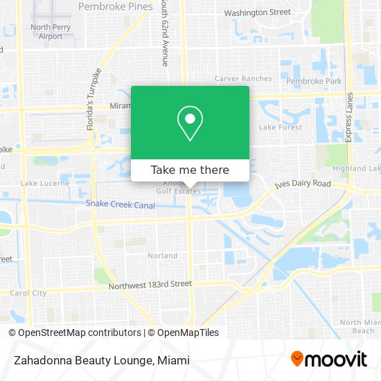 Mapa de Zahadonna Beauty Lounge