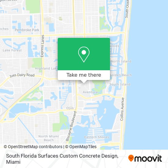 Mapa de South Florida Surfaces Custom Concrete Design