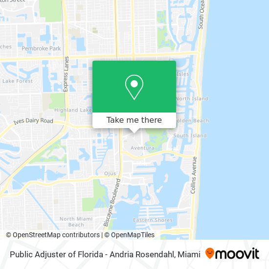 Public Adjuster of Florida - Andria Rosendahl map