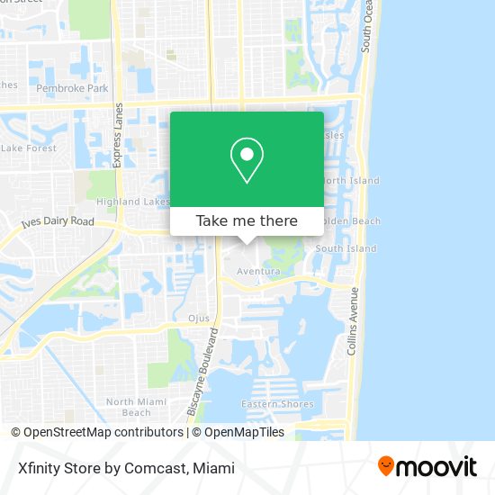 Mapa de Xfinity Store by Comcast