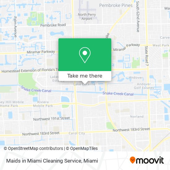Maids in Miami Cleaning Service map