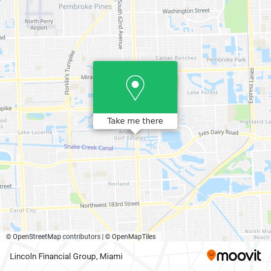 Mapa de Lincoln Financial Group