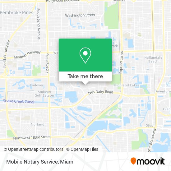 Mapa de Mobile Notary Service