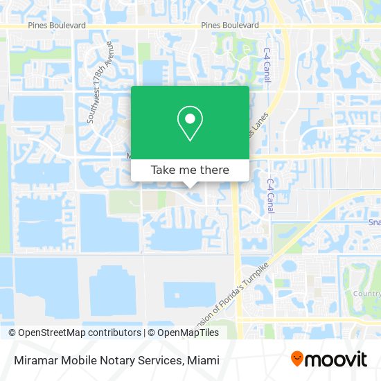 Mapa de Miramar Mobile Notary Services