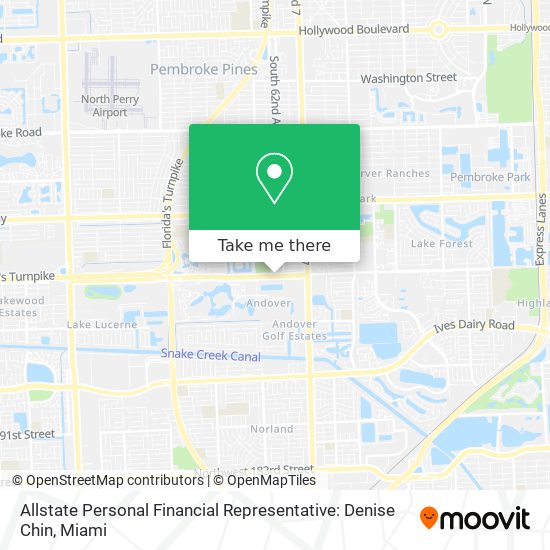 Allstate Personal Financial Representative: Denise Chin map