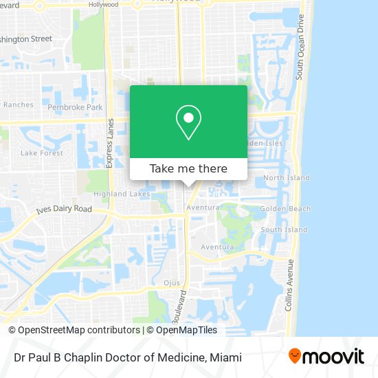 Mapa de Dr Paul B Chaplin Doctor of Medicine