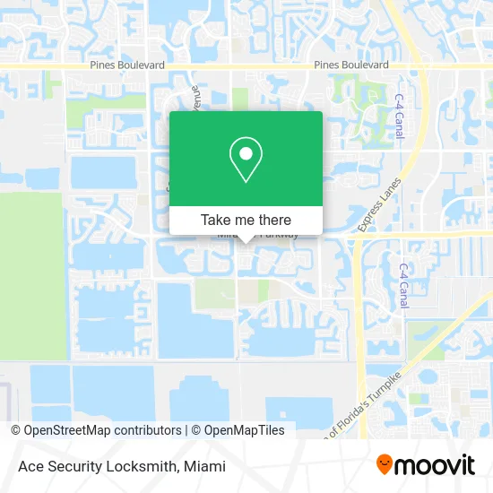Ace Security Locksmith map
