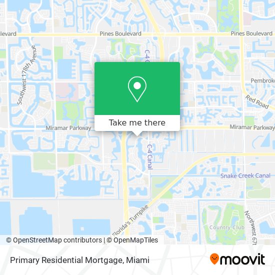 Primary Residential Mortgage map