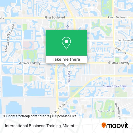 International Business Training map