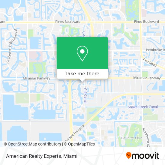 American Realty Experts map