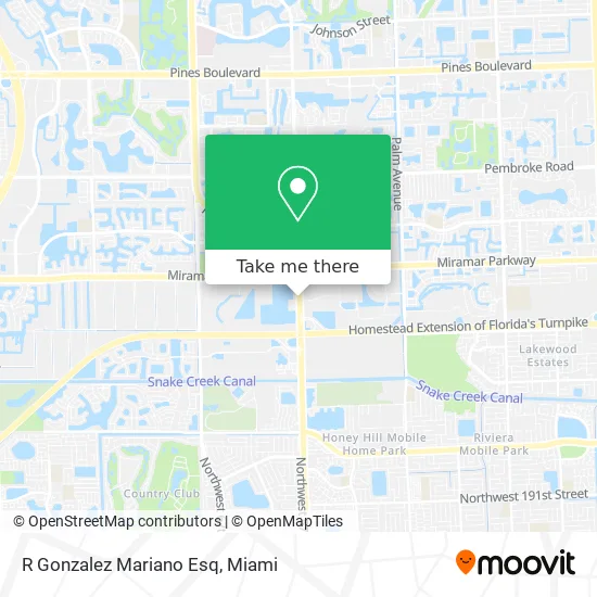 R Gonzalez Mariano Esq map