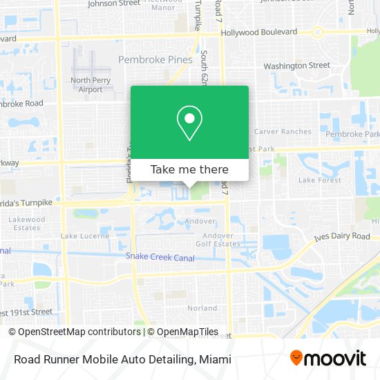 Road Runner Mobile Auto Detailing map