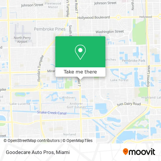Goodecare Auto Pros map
