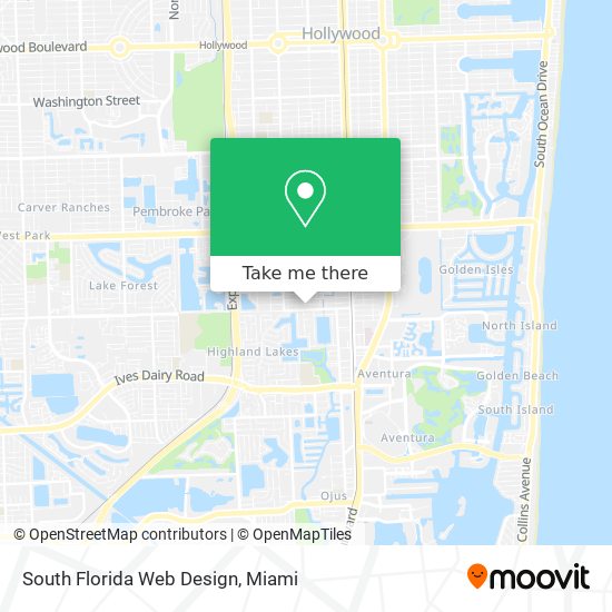 Mapa de South Florida Web Design