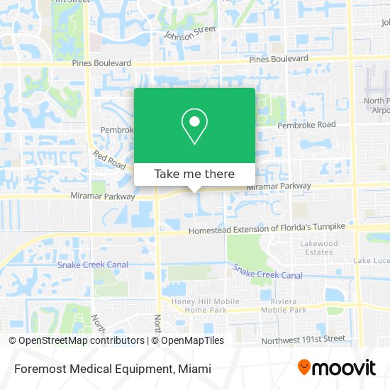 Foremost Medical Equipment map