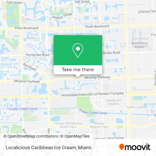 Localicious Caribbean Ice Cream map