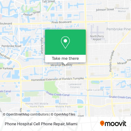 Phone Hospital Cell Phone Repair map