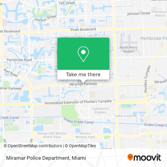 Miramar Police Department map