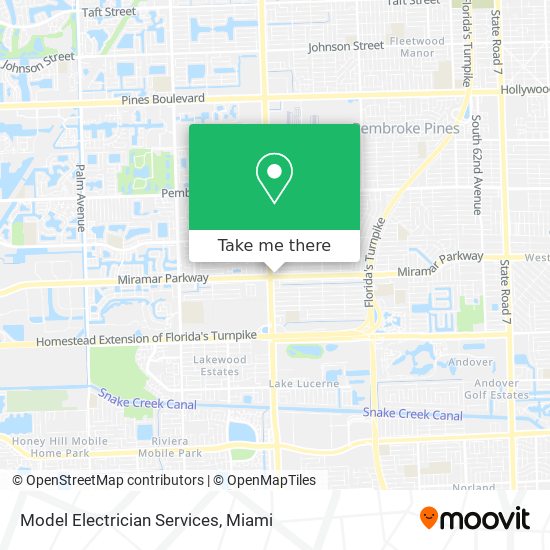 Model Electrician Services map