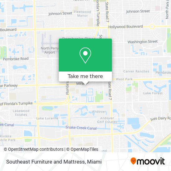 Southeast Furniture and Mattress map