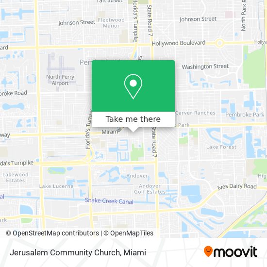 Jerusalem Community Church map