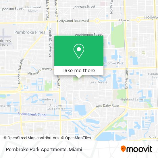 Pembroke Park Apartments map