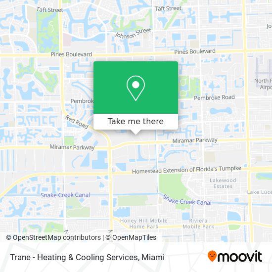 Trane - Heating & Cooling Services map