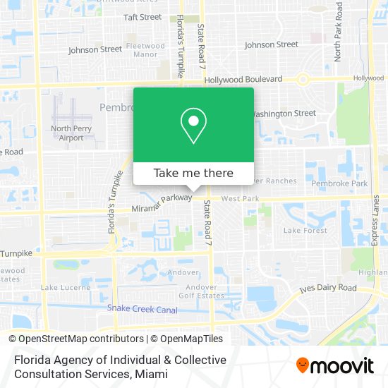 Florida Agency of Individual & Collective Consultation Services map