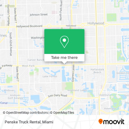 Mapa de Penske Truck Rental