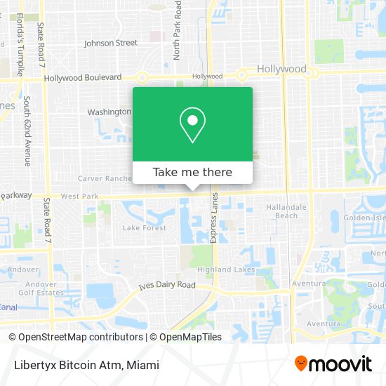 Mapa de Libertyx Bitcoin Atm