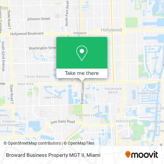 Broward Business Property MGT II map