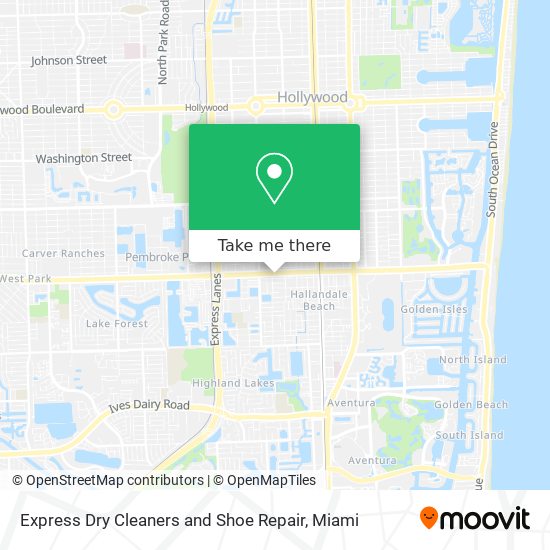 Express Dry Cleaners and Shoe Repair map