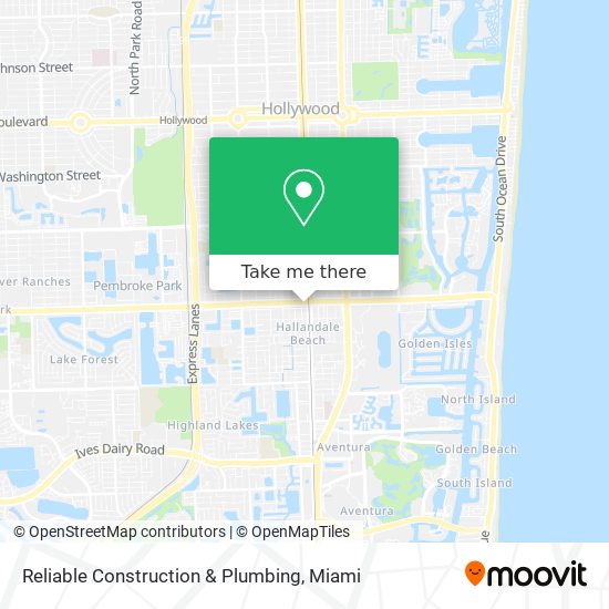 Reliable Construction & Plumbing map