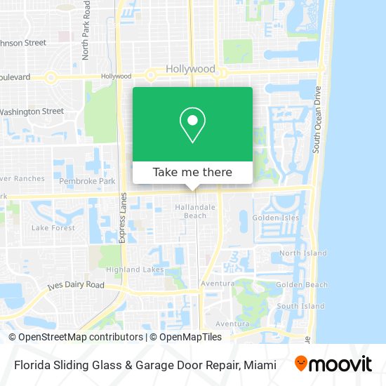 Florida Sliding Glass & Garage Door Repair map